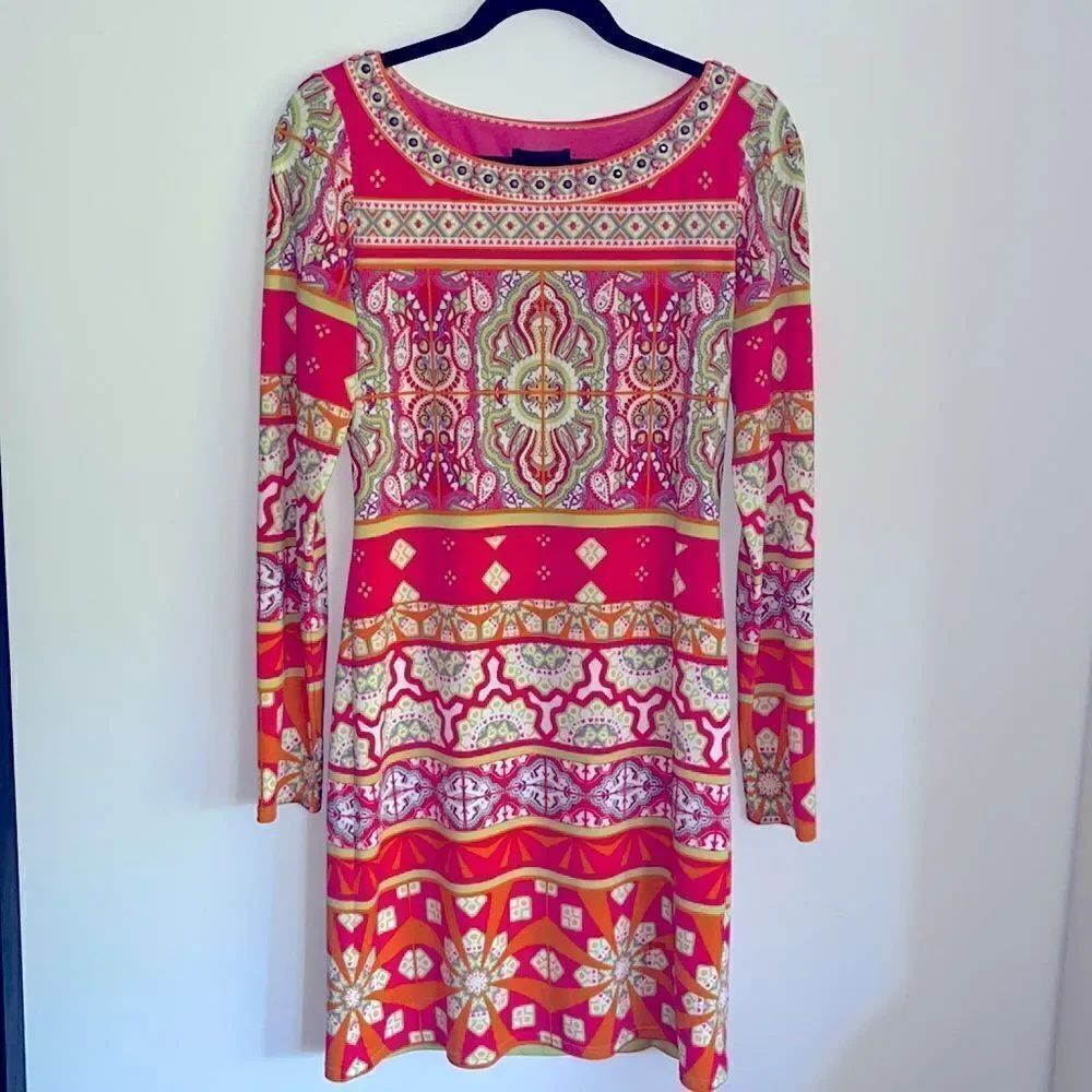 Hale Bob Beaded Tunic Dress
